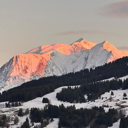 Chalet A Megeve-Vauvray - Grands Appartements , Vue Mont Blanc Demi-Quartier Exteriör bild