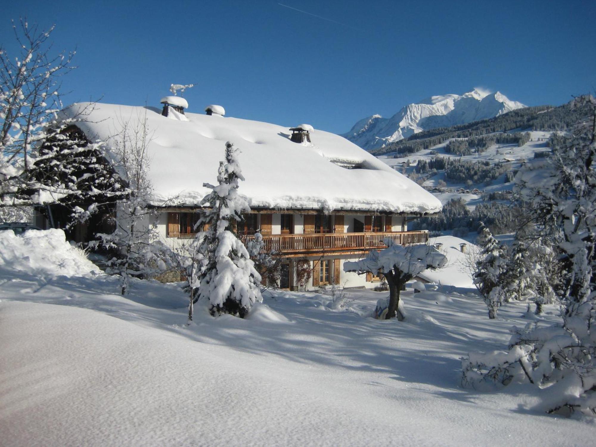 Chalet A Megeve-Vauvray - Grands Appartements , Vue Mont Blanc Demi-Quartier Exteriör bild