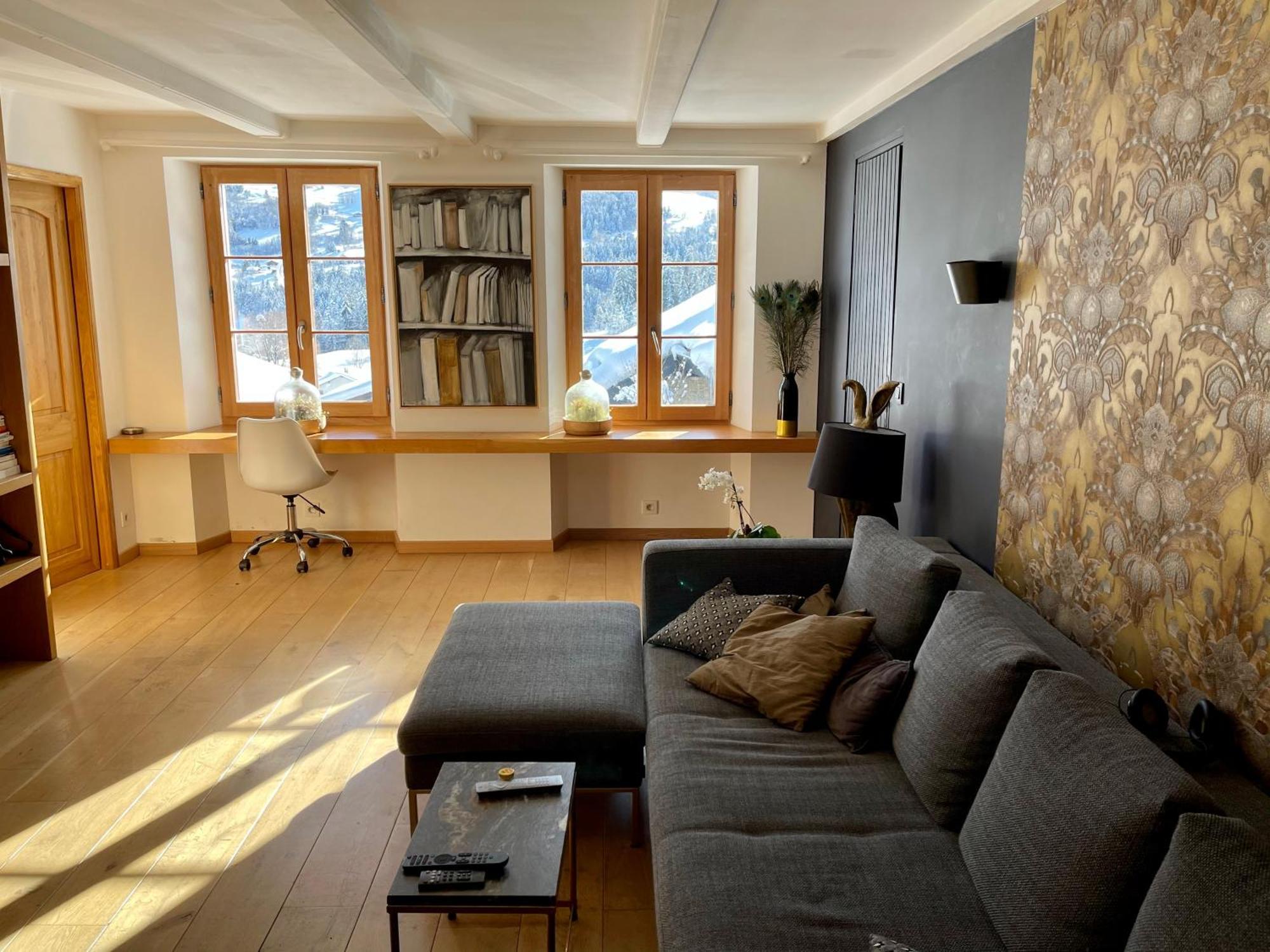 Chalet A Megeve-Vauvray - Grands Appartements , Vue Mont Blanc Demi-Quartier Exteriör bild